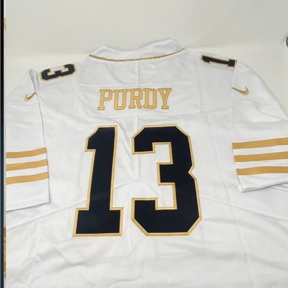 NWT BROCK PURDY MEDUIM NFL PLAYERS WHITE & GOLD SPECIAL EDITION 49ERS 75t… - Picture 9 of 13